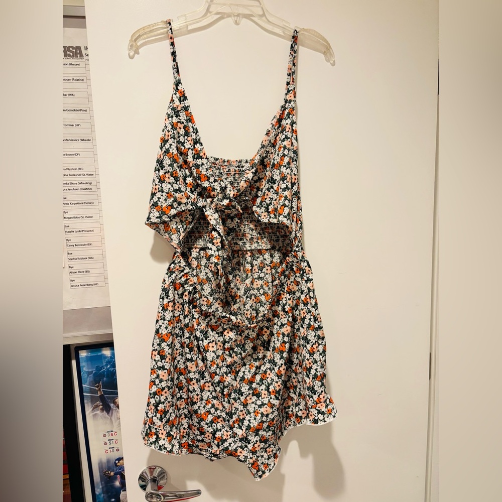 Floral Ruffle ROMPER